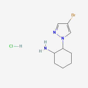 rac-(1R,2S)-2-(4-bromo-1H-pyrazol-1-yl)cyclohexan-1-amine hydrochloride, cis