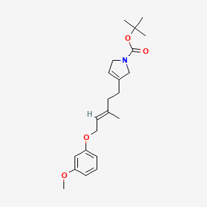 tert-butyl (E)-3-(5-(3-methoxyphenoxy)-3-methylpent-3-en-1-yl)-2,5-dihydro-1H-pyrrole-1-carboxylate