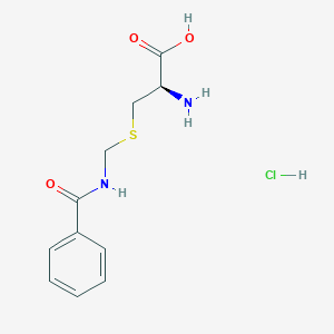 molecular formula C11H15ClN2O3S B12314279 (2R)-2-Amino-3-{[(phenylformamido)methyl]sulfanyl}propanoic acid hydrochloride 