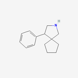 molecular formula C14H19N B12314285 4-Phenyl-2-azaspiro[4.4]nonane 