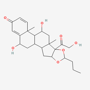 molecular formula C25H34O7 B12314306 6-Beta-Hydroxy Budesonide 