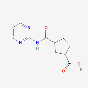 rac-(1R,3S)-3-[(pyrimidin-2-yl)carbamoyl]cyclopentane-1-carboxylic acid, cis