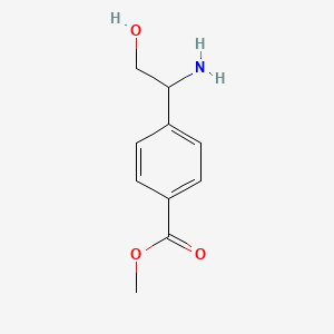 molecular formula C10H13NO3 B12314317 Methyl 4-(1-amino-2-hydroxyethyl)benzoate 