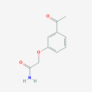 molecular formula C10H11NO3 B12314393 2-(3-Acetylphenoxy)acetamide 