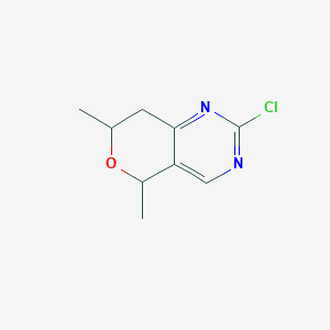 2-Chloro-5,7-dimethyl-5H,7H,8H-pyrano[4,3-d]pyrimidine