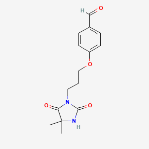 4-(3-(4,4-Dimethyl-2,5-dioxoimidazolidin-1-yl)propoxy)benzaldehyde