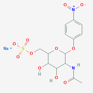 b-D-Glucopyranoside, 4-nitrophenyl 2-(acetylamino)-2-deoxy-,6-(hydrogen sulfate), monosodium salt