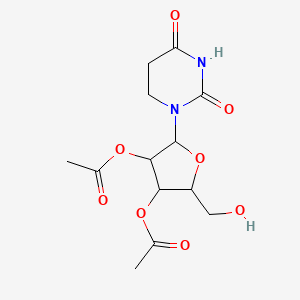 [4-Acetyloxy-5-(2,4-dioxo-1,3-diazinan-1-yl)-2-(hydroxymethyl)oxolan-3-yl] acetate