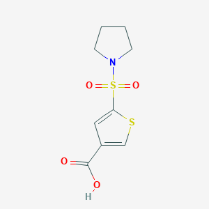 5-(Pyrrolidine-1-sulfonyl)thiophene-3-carboxylic acid