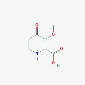 molecular formula C7H7NO4 B12314549 4-Hydroxy-3-methoxypyridine-2-carboxylic acid 