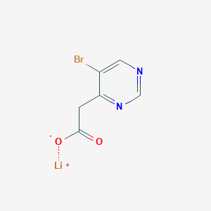 2-(5-Bromopyrimidin-4-yl)acetic acid, lithium salt