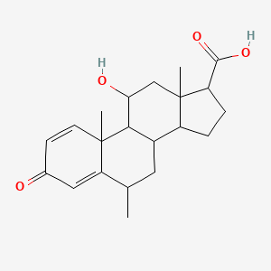 11-Hydroxy-6,10,13-trimethyl-3-oxo-6,7,8,9,11,12,14,15,16,17-decahydrocyclopenta[a]phenanthrene-17-carboxylic acid