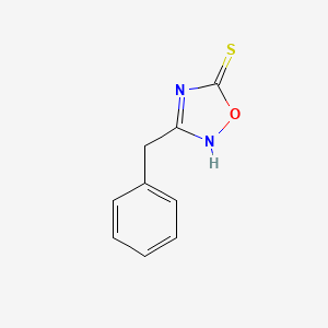 molecular formula C9H8N2OS B12314596 3-Benzyl-1,2,4-oxadiazole-5-thiol 