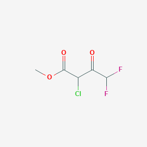 molecular formula C5H5ClF2O3 B12314603 Methyl 2-chloro-4,4-difluoro-3-oxobutanoate 