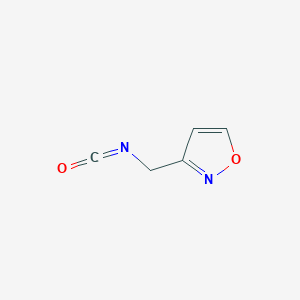 molecular formula C5H4N2O2 B12314613 3-(Isocyanatomethyl)-1,2-oxazole 