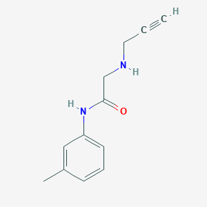 N-(3-methylphenyl)-2-[(prop-2-yn-1-yl)amino]acetamide