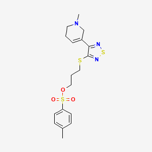 3-[[4-(1,2,5,6-Tetrahydro-1-methyl-3-pyridinyl)-1,2,5-thiadiazol-3-yl]thio]-1-propanol-1-methanesulfonate