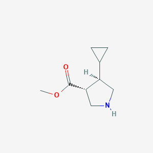 methyl (3R,4R)-4-cyclopropylpyrrolidine-3-carboxylate