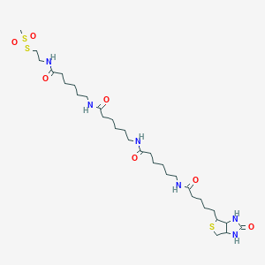 molecular formula C31H56N6O7S3 B12314736 N-Biotinylcaproylaminocaproylaminocaproylaminoethyl Methanethiosulfonate 