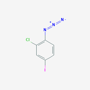 molecular formula C6H3ClIN3 B12314748 1-Azido-2-chloro-4-iodobenzene 