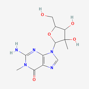 2-Amino-9-[3,4-dihydroxy-5-(hydroxymethyl)-3-methyloxolan-2-yl]-1-methylpurin-6-one