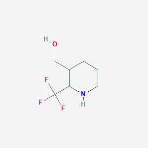 molecular formula C7H12F3NO B12314760 [2-(Trifluoromethyl)piperidin-3-yl]methanol 