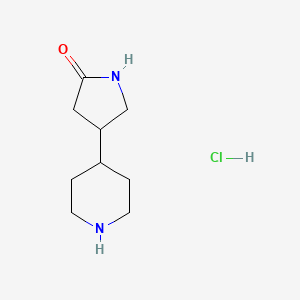 4-(Piperidin-4-yl)pyrrolidin-2-one hydrochloride