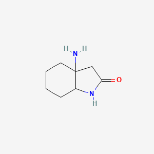 rac-(3aR,7aS)-3a-amino-octahydro-1H-indol-2-one, cis