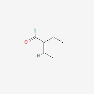 molecular formula C6H10O B1231484 2-Ethylcrotonaldehyde CAS No. 19780-25-7