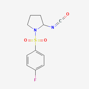 1-(4-Fluorobenzenesulfonyl)-2-isocyanatopyrrolidine