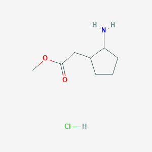 rac-methyl 2-[(1R,2S)-2-aminocyclopentyl]acetate hydrochloride