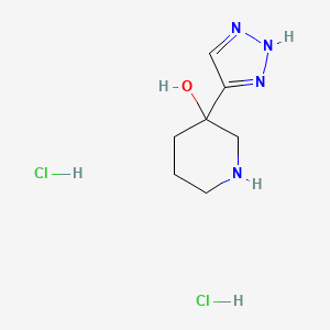 3-(1H-1,2,3-Triazol-4-yl)piperidin-3-ol dihydrochloride