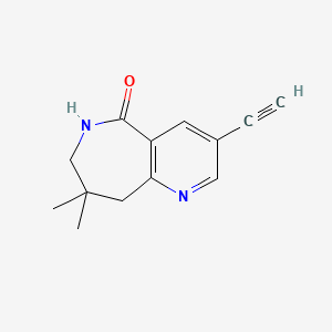 3-ethynyl-8,8-dimethyl-6,7,8,9-tetrahydro-5H-pyrido[3,2-c]azepin-5-one