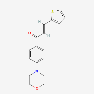 (E)-1-(4-morpholin-4-ylphenyl)-3-thiophen-2-ylprop-2-en-1-one