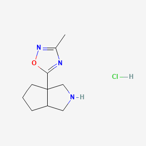 rac-5-[(3aR,6aR)-octahydrocyclopenta[c]pyrrol-3a-yl]-3-methyl-1,2,4-oxadiazole hydrochloride