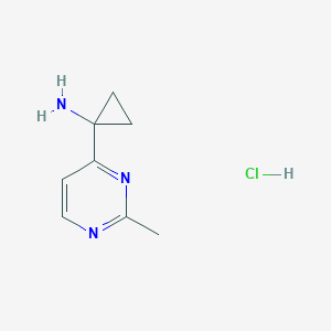 1-(2-Methylpyrimidin-4-yl)cyclopropan-1-amine hydrochloride