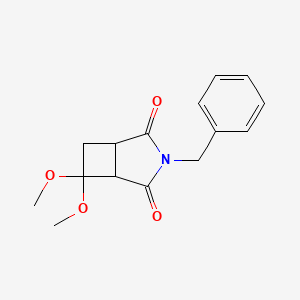 rac-(1R,5R)-3-benzyl-6,6-dimethoxy-3-azabicyclo[3.2.0]heptane-2,4-dione, cis