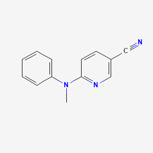 molecular formula C13H11N3 B12315016 6-[Methyl(phenyl)amino]pyridine-3-carbonitrile 