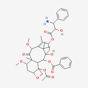 [4-Acetyloxy-15-(3-amino-2-hydroxy-3-phenylpropanoyl)oxy-1-hydroxy-9,12-dimethoxy-10,14,17,17-tetramethyl-11-oxo-6-oxatetracyclo[11.3.1.03,10.04,7]heptadec-13-en-2-yl] benzoate