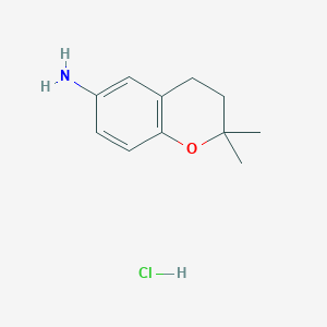 2,2-dimethyl-3,4-dihydro-2H-1-benzopyran-6-amine hydrochloride