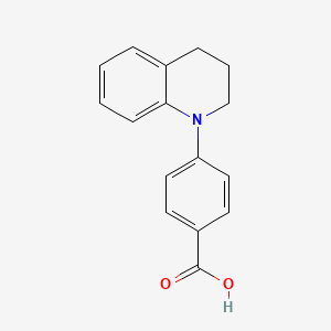 molecular formula C16H15NO2 B12315054 4-(1,2,3,4-Tetrahydroquinolin-1-yl)benzoic acid 