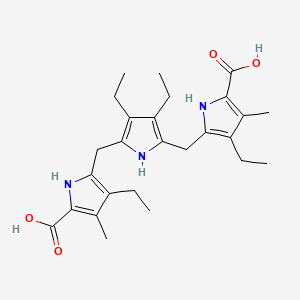 2,5-Bis(5-carboxy-3-ethyl-4-methylpyrrol-2-ylmethyl)-3,4-diethylpyrrole
