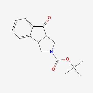 Cis-tert-butyl (3aR,8bR)-4-oxo-1,3,3a,8b-tetrahydroindeno[1,2-c]pyrrole-2-carboxylate