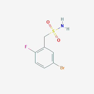 molecular formula C7H7BrFNO2S B12315065 (5-Bromo-2-fluorophenyl)methanesulfonamide 