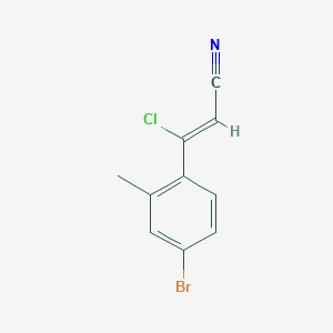 3-(4-Bromo-2-methylphenyl)-3-chloroprop-2-enenitrile