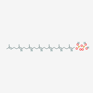 molecular formula C35H60O7P2 B1231509 All-trans-heptaprenyl diphosphate CAS No. 76078-18-7