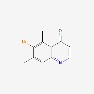 molecular formula C11H10BrNO B12315109 6-bromo-5,7-dimethyl-4aH-quinolin-4-one 