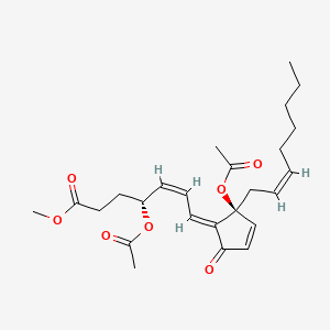 molecular formula C25H34O7 B1231513 Clavulone I CAS No. 85700-42-1