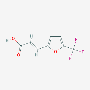 3-[5-(Trifluoromethyl)furan-2-yl]prop-2-enoic acid