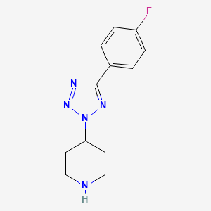 4-(5-(4-fluorophenyl)-2H-tetrazol-2-yl)piperidine